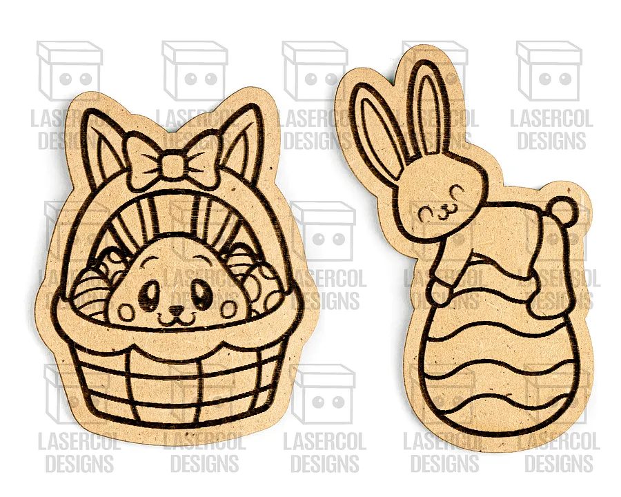 Easter Bunny Paint Kit DIY Cut Outs Set 4 - Laser Cut Files product image (8)