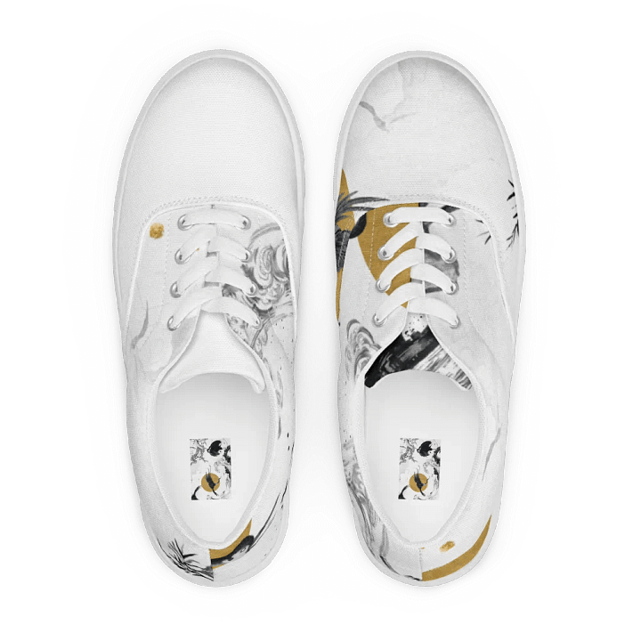 Sunrise Crane Women's Canvas Shoes product image (1)