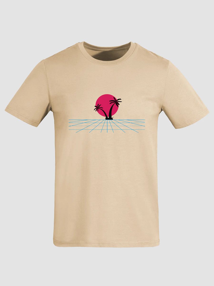 Futuristic Palm Sunset Organic Tee product image (1)