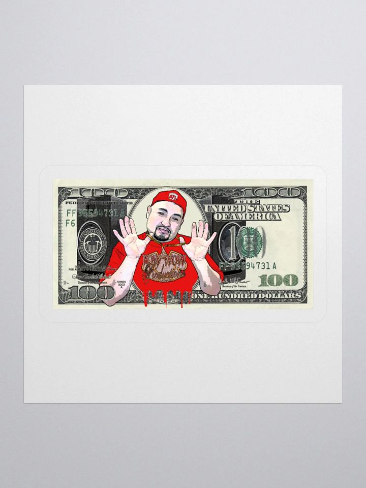 Big Face $100 Jayare Sticker product image (1)