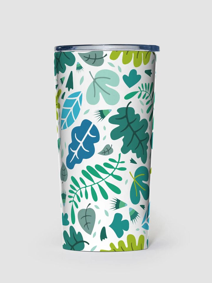 Tumbler - Green leafs pattern product image (1)