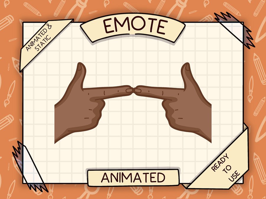 🙋🏽‍♀️ UWU FINGERS – Animated Emote 🥺👉👈 product image (1)