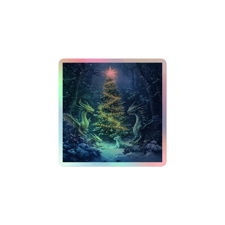 Dragon Christmas Holo-Sticker product image (1)