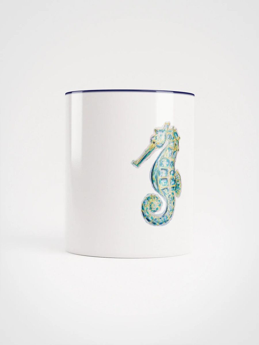 Ocean Majesty | Painted Seahorse Mug – Coastal Art with Color Pop Interior product image (22)