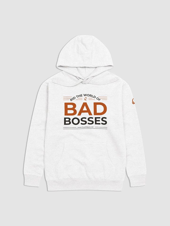 Rid the World of Bad Bosses Black Logo Unisex Hoodie product image (1)