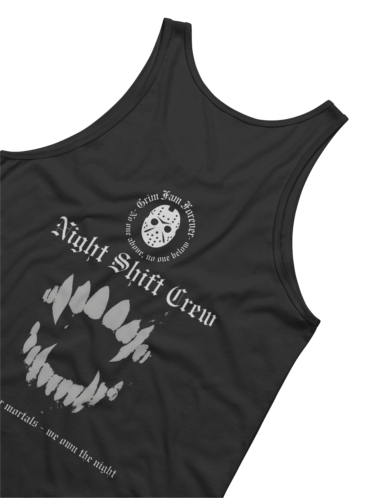 GRIM FAM — HALLOWEEN HORROR DROP: VAMPIRE DIVISION - NIGHT SHIFT CREW - SINGLET - #2 Black / Navy / Blue / Red / Grey product image (6)