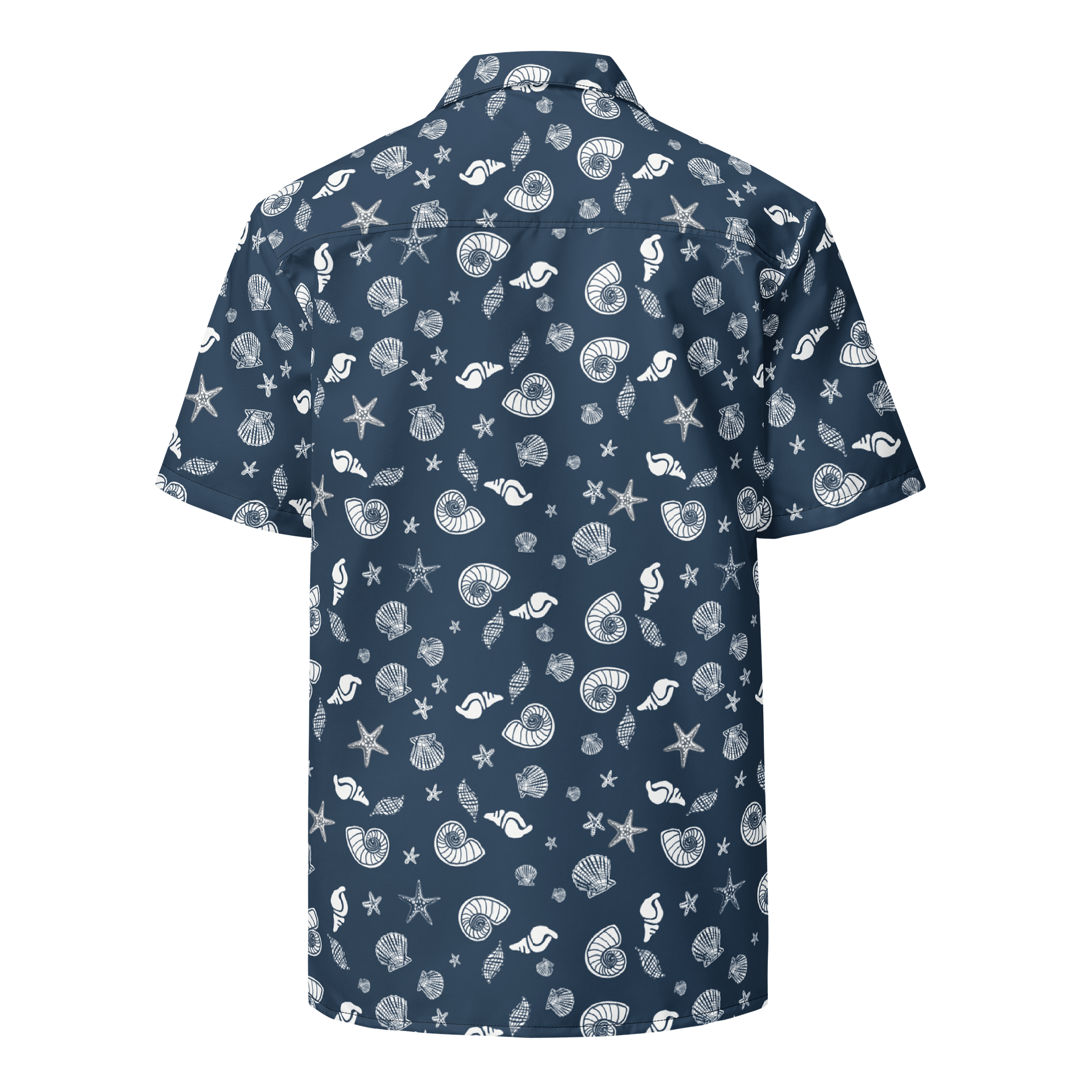 Navy Shells Hawaiian Shirt product image (4)