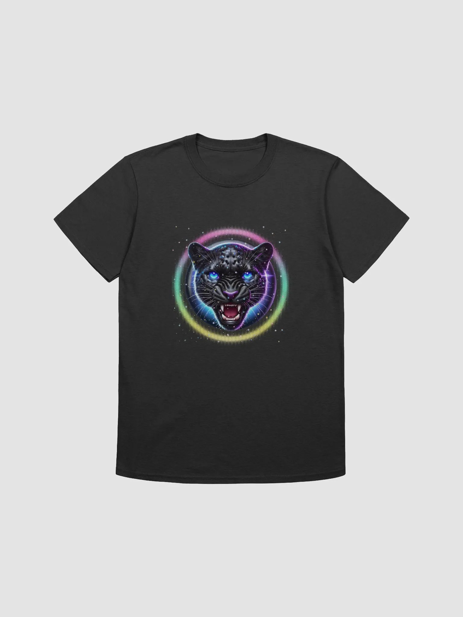 Magic stars Black jaguar Badge (Unisex Black T-Shirt) product image (1)