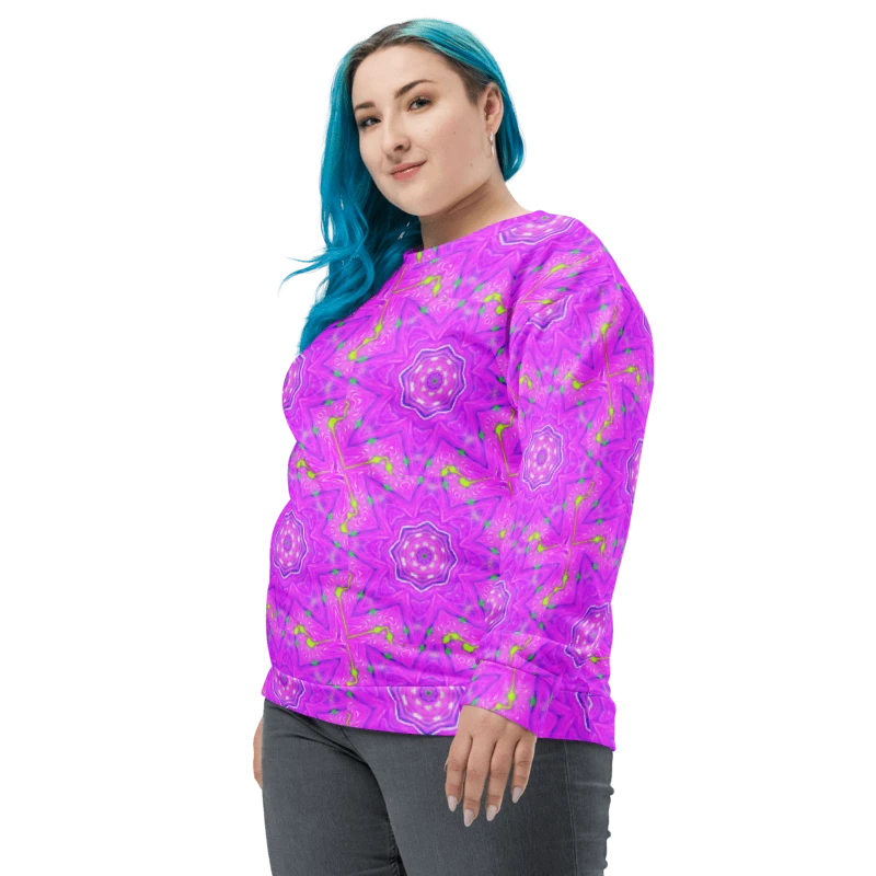 That Abstract Pink Neon Star Unisex Sweatshirt product image (12)