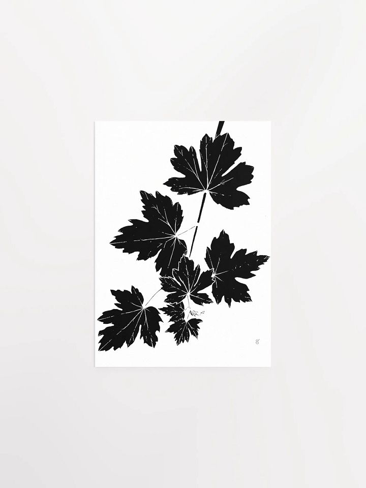 Luminous Leaf Cluster Matte Poster - Grape Leaves Light product image (1)