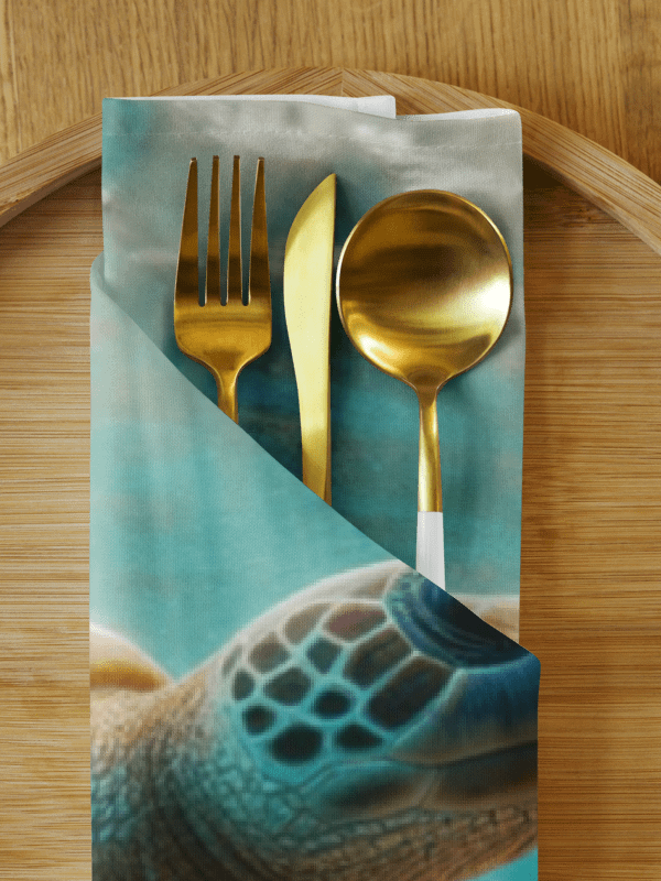 Reef Harmony Cloth Napkin Set | AI Design beautiful underwater life product image (6)