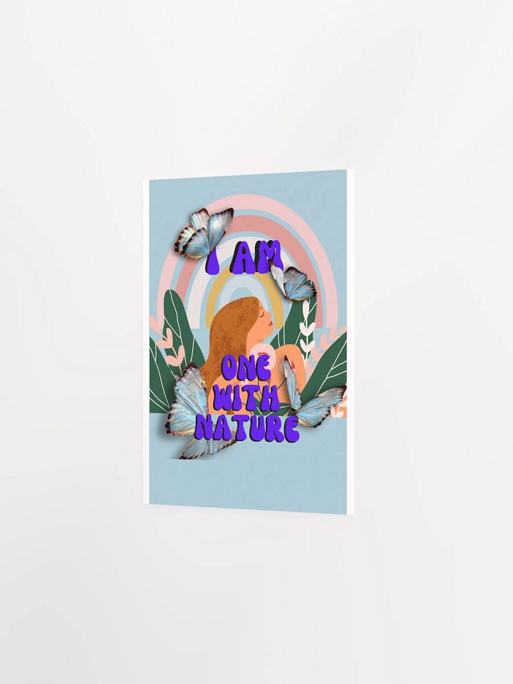I am one with nature - Affirmation Poster product image (2)