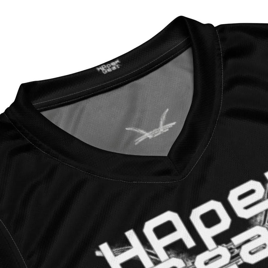 Capital THEE DARE DIETER - Black - Recycled Unisex Basketball Jersey - White HApex Gear Black Logo product image (8)