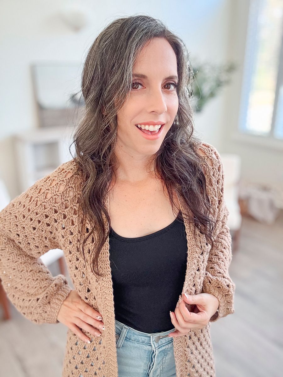 The Regency Flat Crochet Cardigan Pattern XS-5X product image (3)
