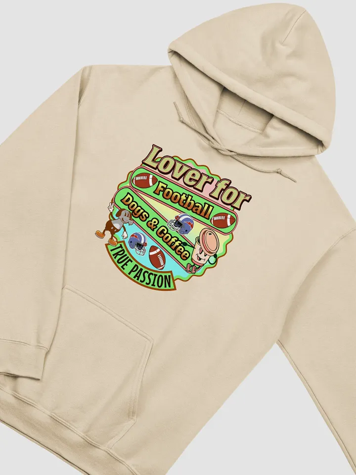 Lover For Dogs Coffee Football True Passion Classic Hoodie product image (20)