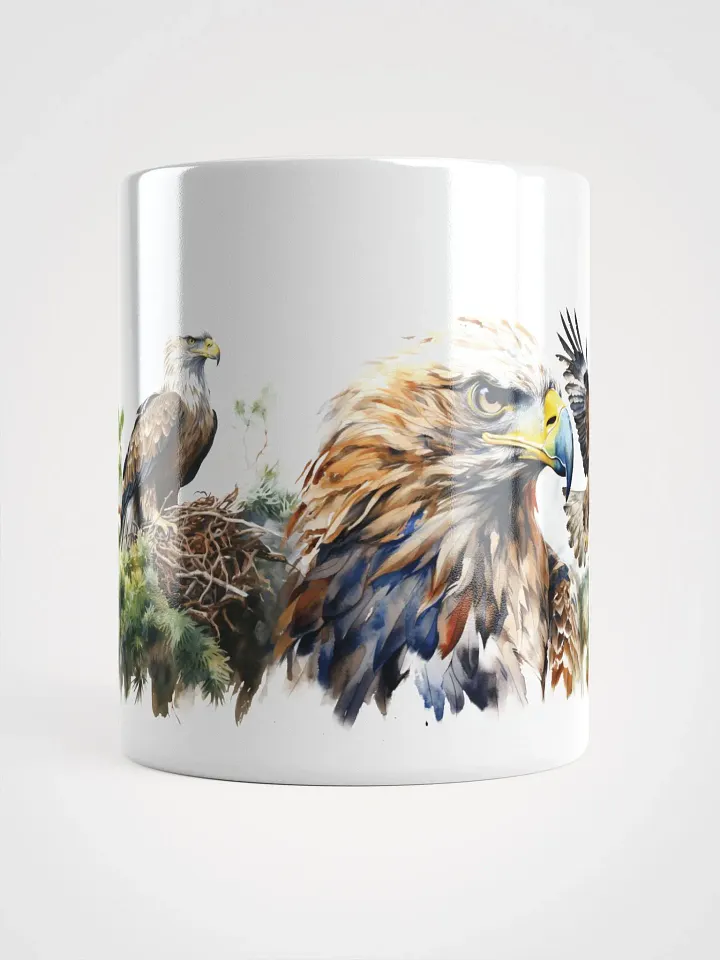 Eagle's Flight White Glossy Mug product image (1)