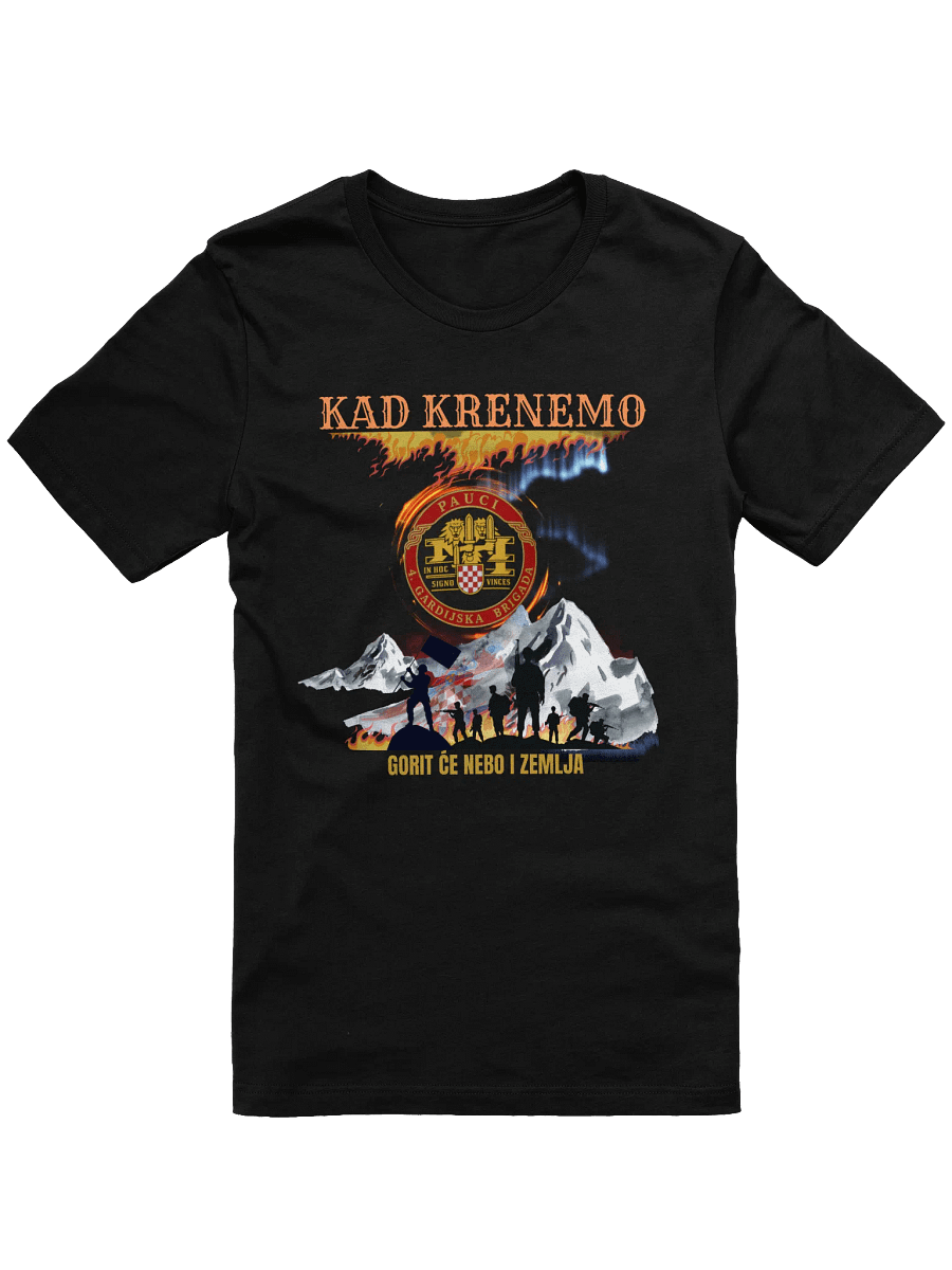 Pauci ,Oluja slogan Kad krenemo Gorit će nebo i zemlja T-Shirt product image (6)