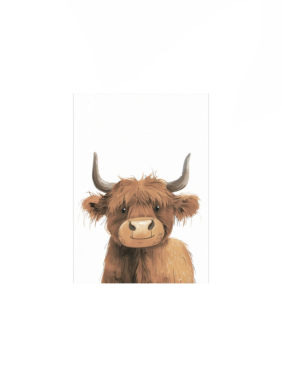 Highland Cow Nursery Wall Print product image (2)