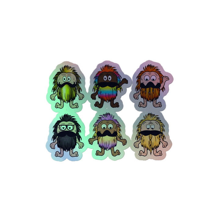 Holo Beardlings Stickers product image (2)