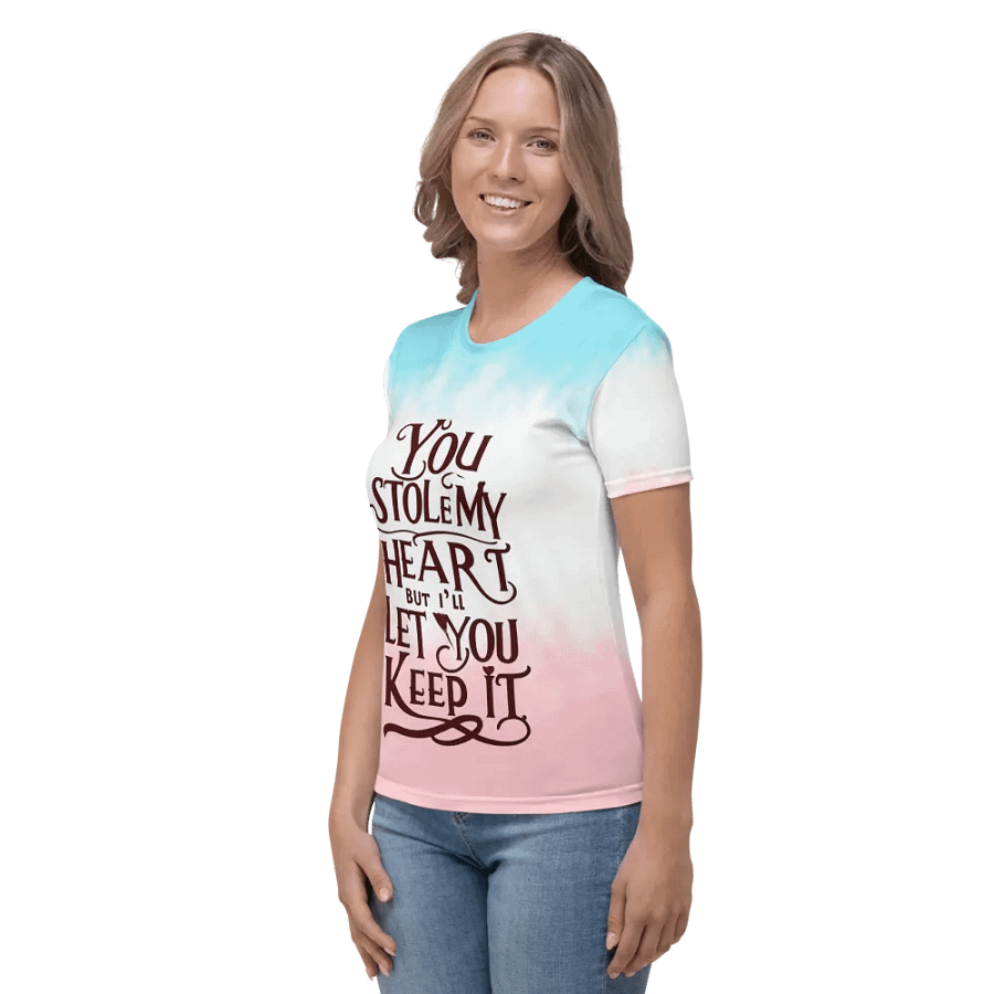 Valentine All-Over Print Women's Crew Neck T-Shirt product image (3)