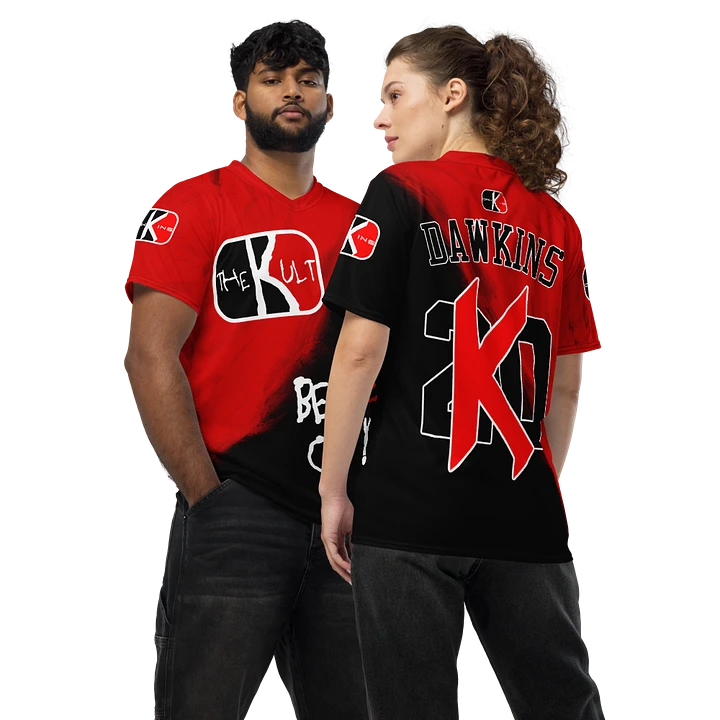 The KULT Red Brush Jersey Alt Sleeves product image (1)