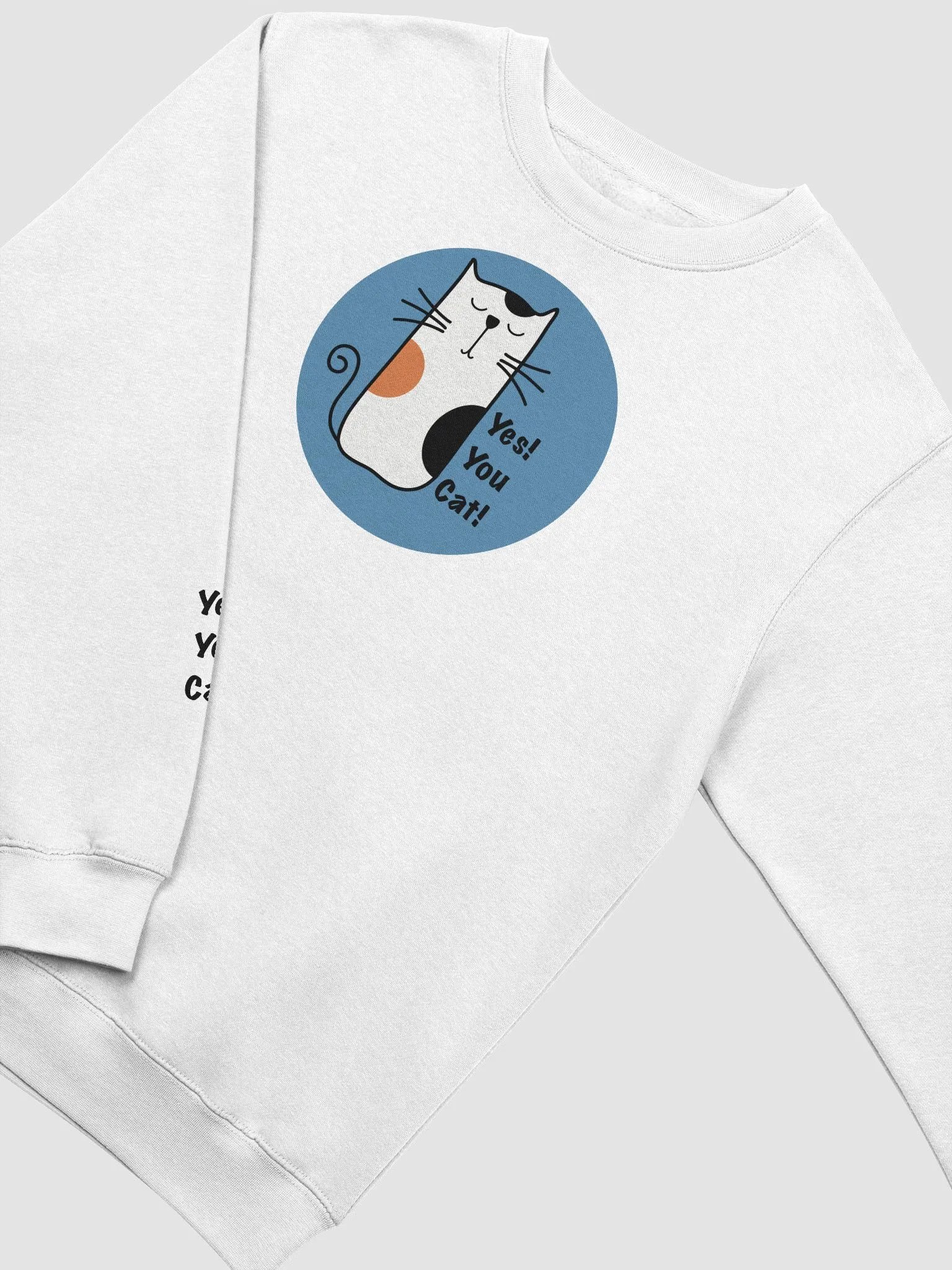 Yes! You Cat! Premium white crewneck product image (1)