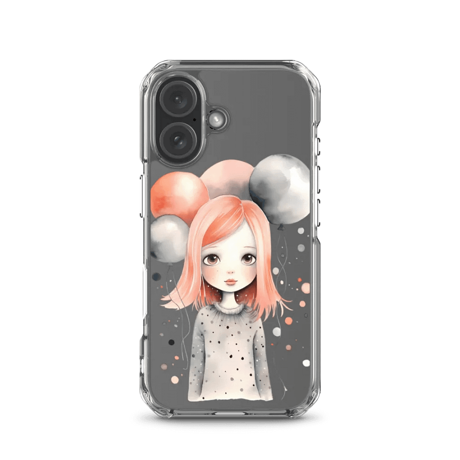 Whimsical Balloon Girl iPhone® Clear Case product image (23)