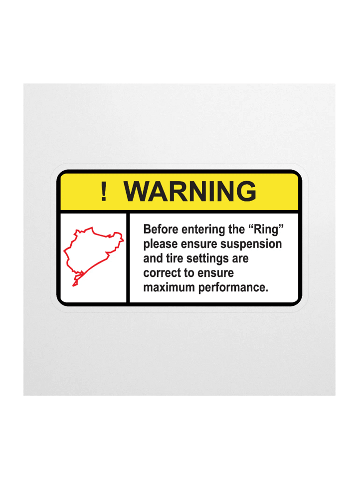 The Ring Warning Sticker product image (1)