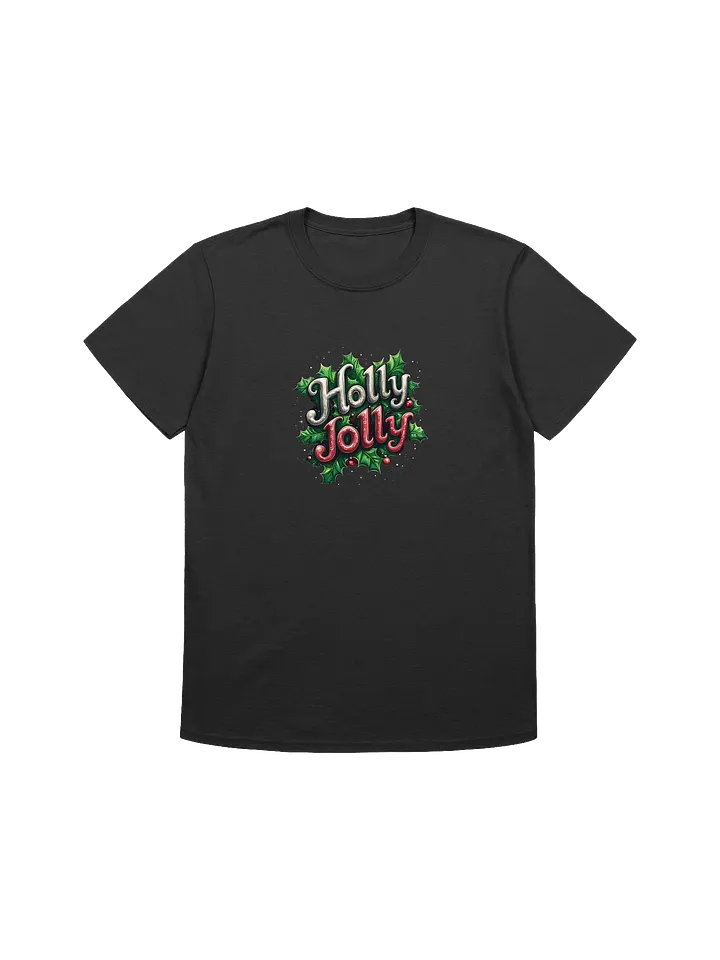 Vintage Style Holly Jolly Christmas Unisex T-Shirt product image (6)