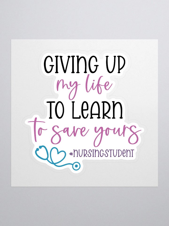 Giving Up My Life to Save Yours Sticker product image (1)