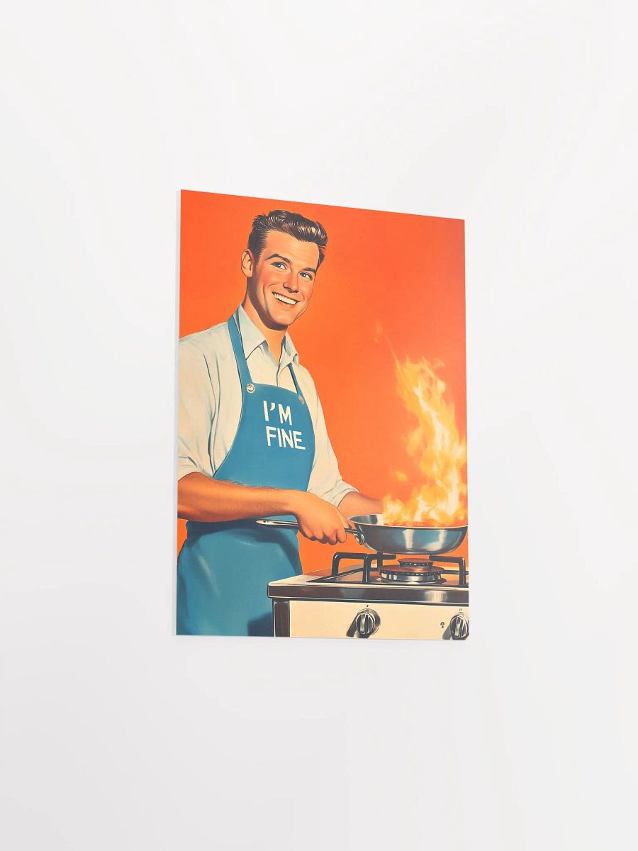 “I’m Fine” Retro Poster, Nostalgic Classic Humor Art Print product image (3)
