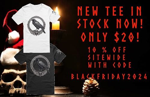 New tee is in stock and ready to ship! Only $20 for a limited time! Take an additional 10% off site wide until Monday Decembe...