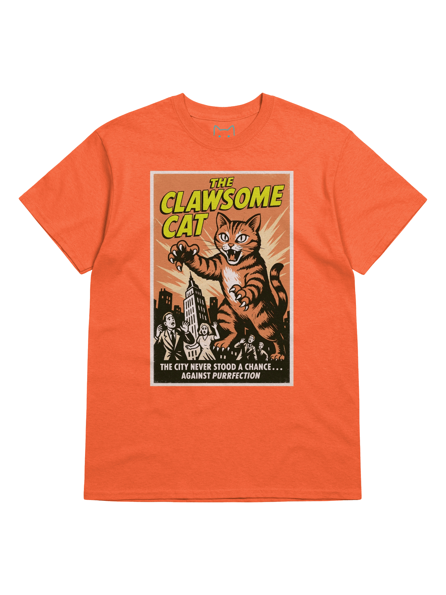 The Clawsome Cat Kaiju 1950's Retro Boxy Fit Unisex T-Shirt product image (65)