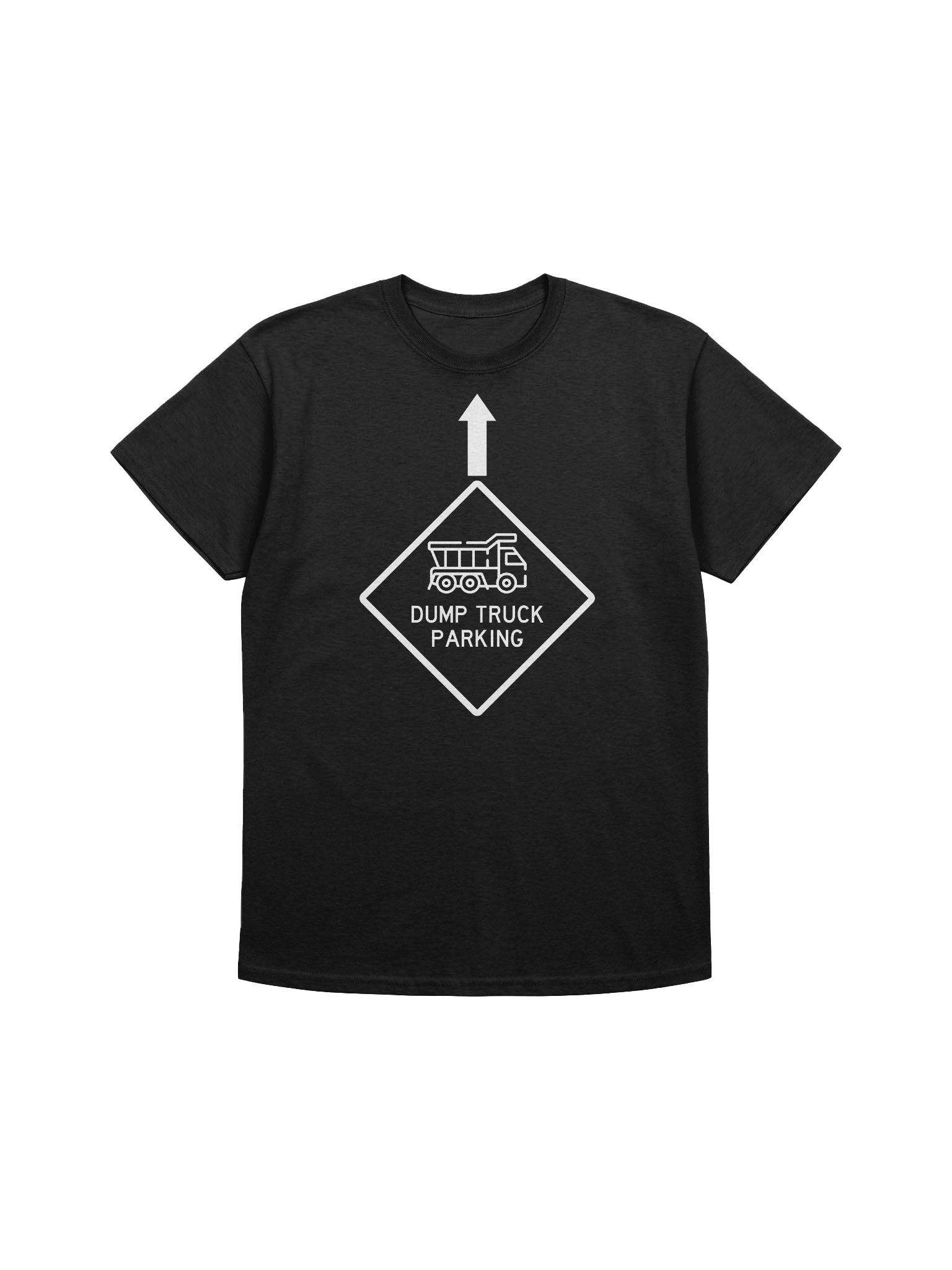 Dump Truck Parking Black Tee product image (1)