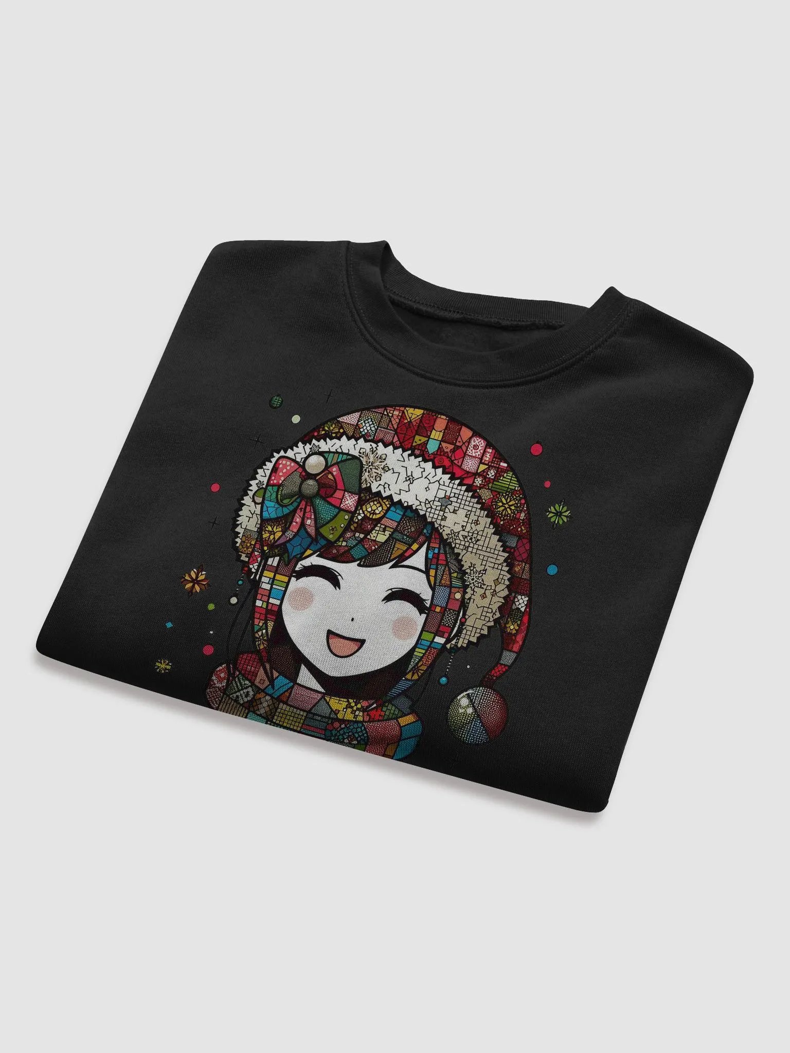 Geometric Fusion Fleece Crop Sweatshirt product image (8)