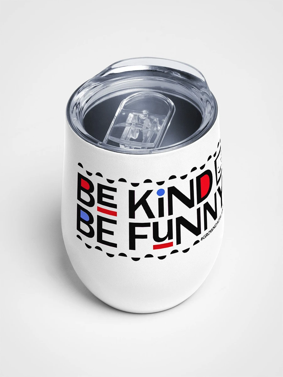 'Be Kind Be Funny' WINE TUMBLER product image (4)