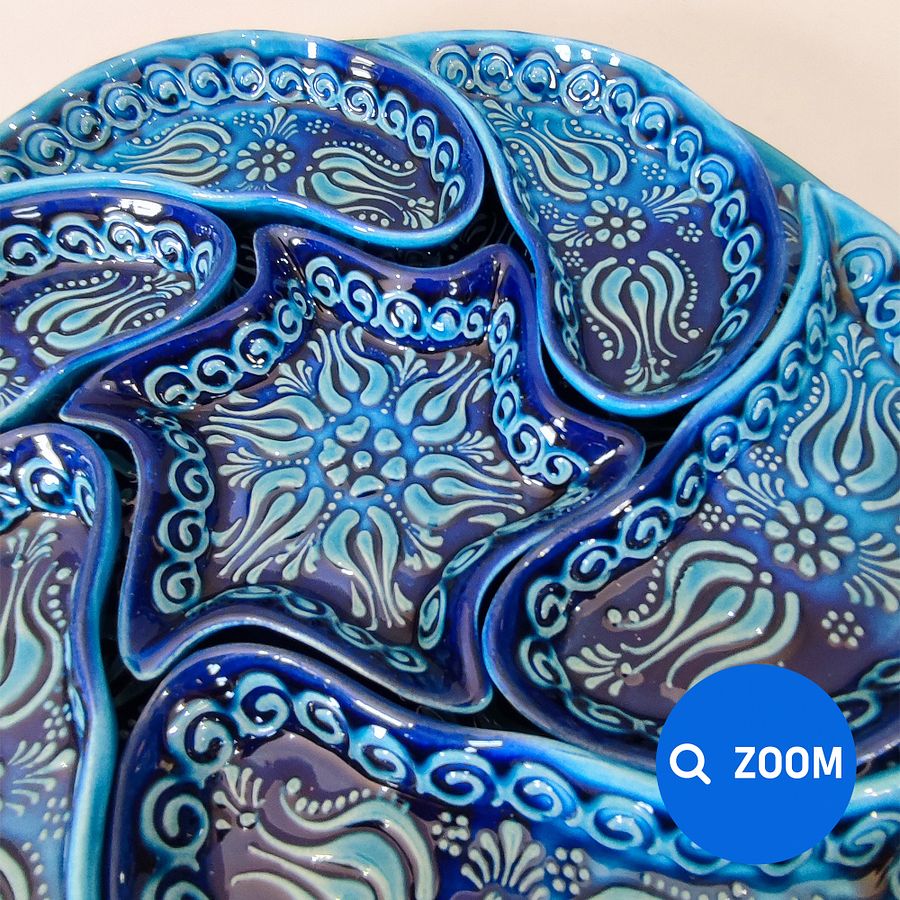 Ceramic blue turquoise set — handmade pottery, handmade ceramic product image (8)