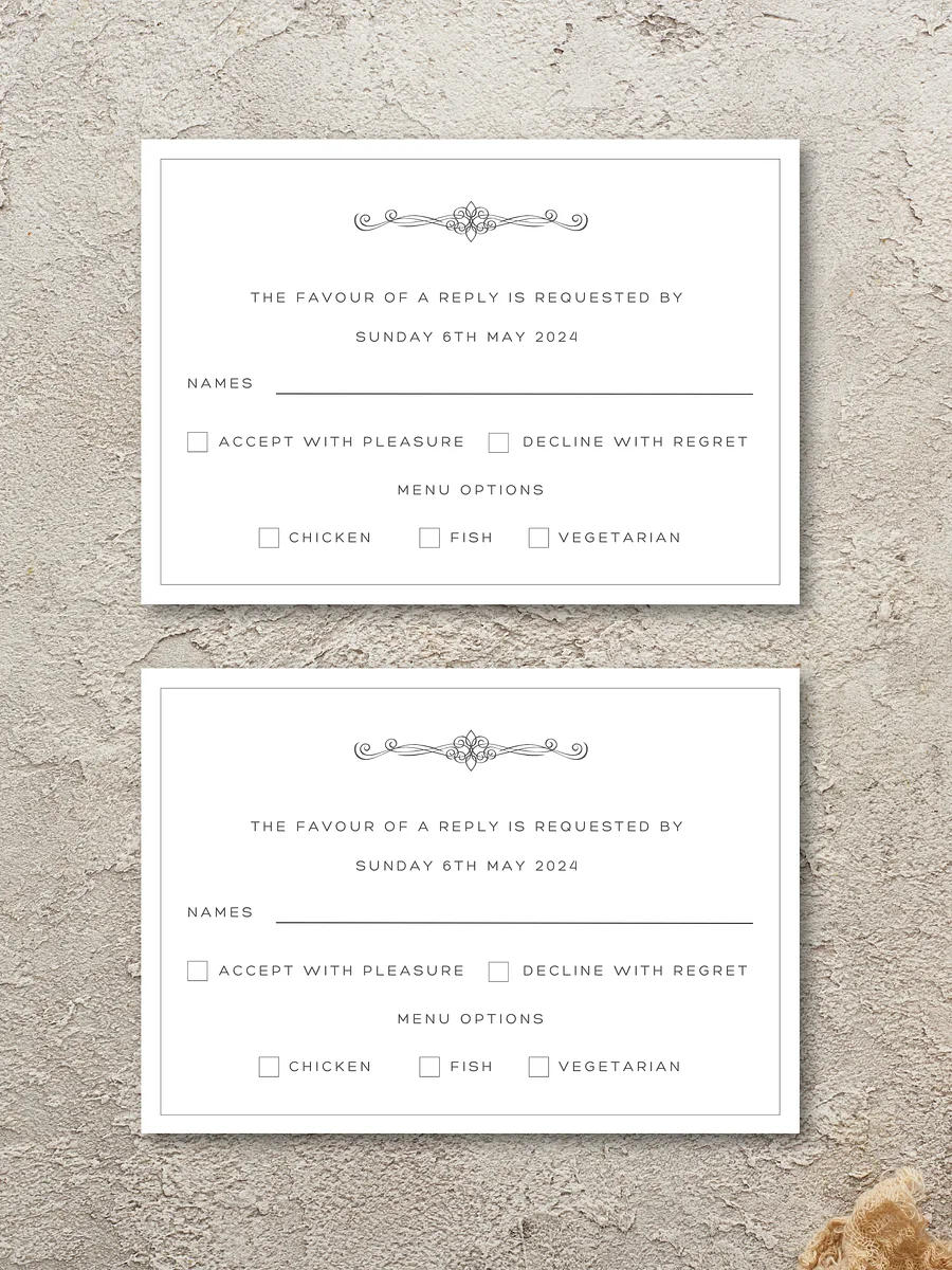 Celeste Collection: RSVP / Response Card Insert product image (1)