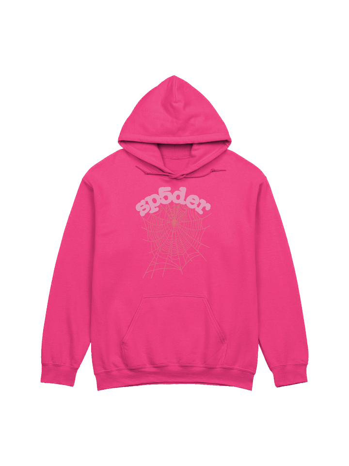 Sp5der OG Web Hoodie Pink product image (1)