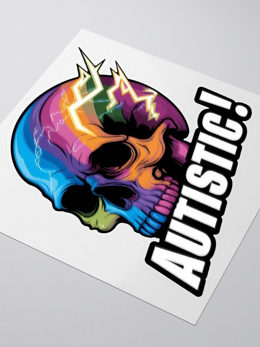 Autistic Mind Lightning Sticker product image (8)