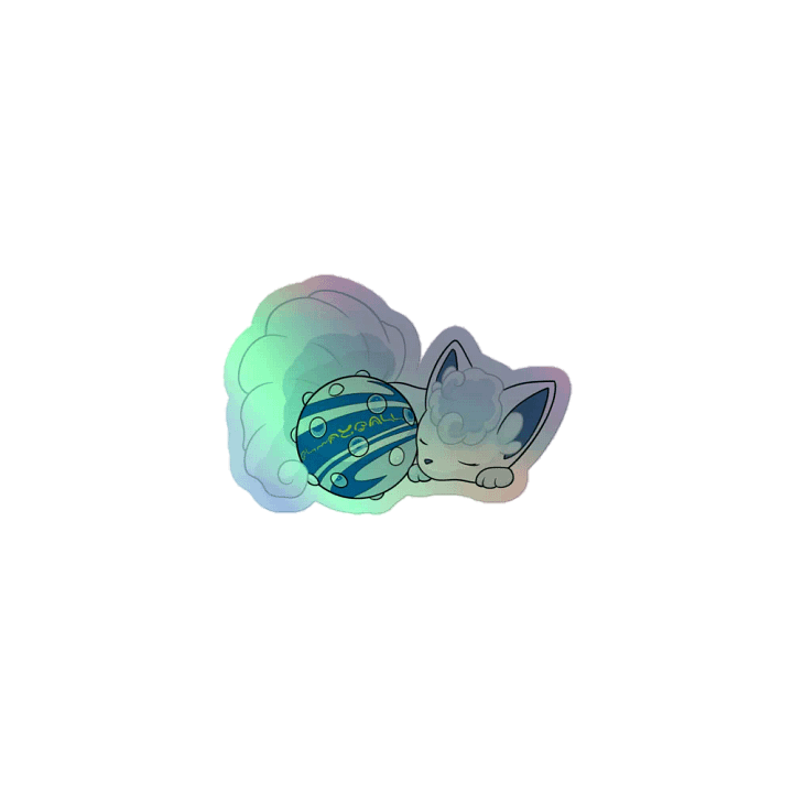 Holographic Snow Fox Sticker product image (1)