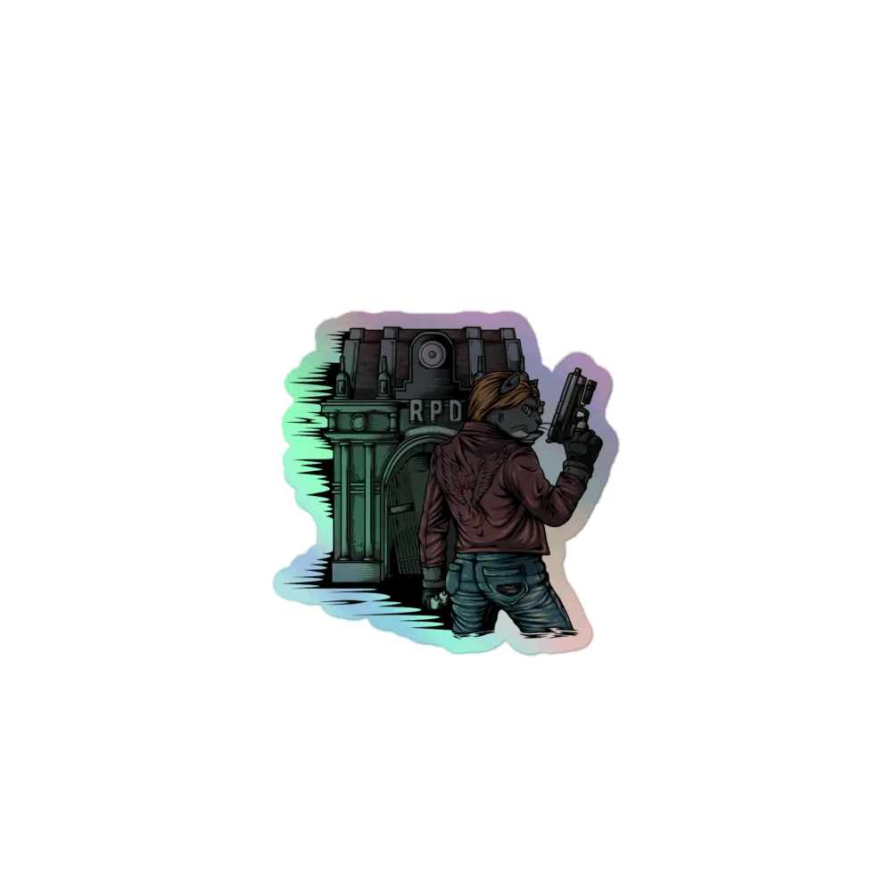 Resident Evilll Gobbi V1 Holo Sticker! product image (1)