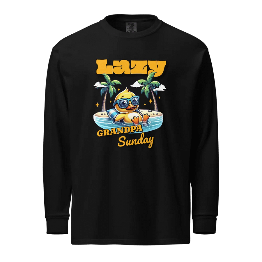 Lazy Grandpa Sunday Duck Long Sleeve Shirt product image (1)