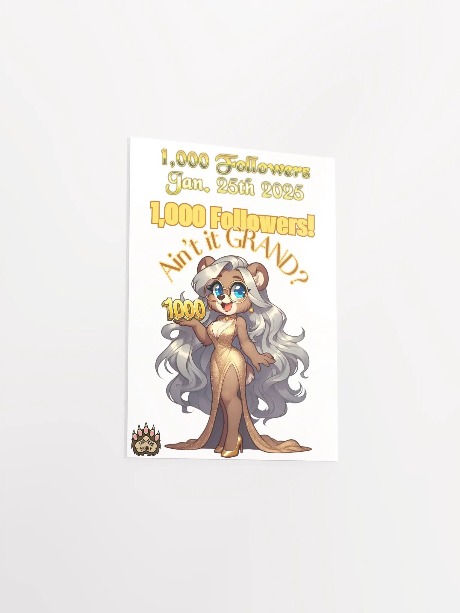 Limited Edition 1,000 Followers Celebration Poster product image (13)