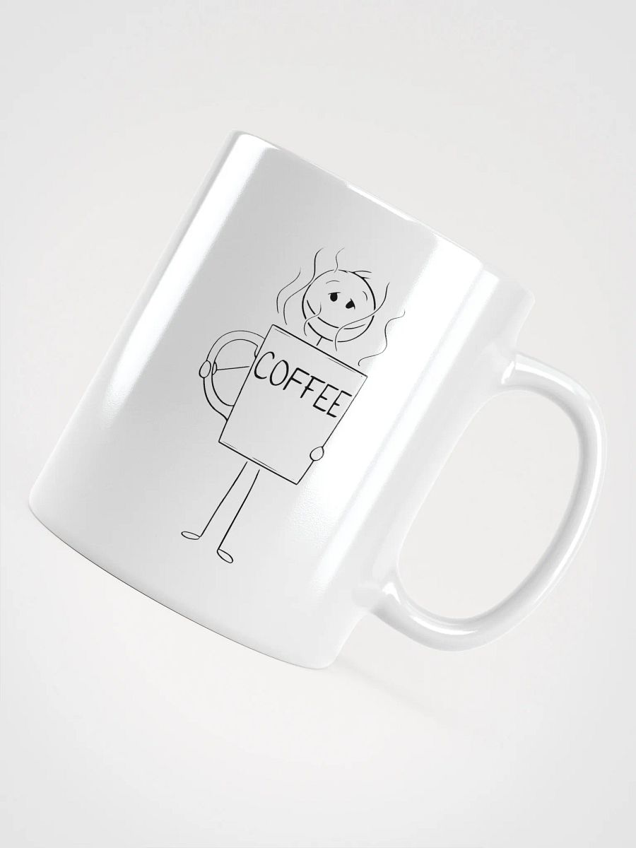 "Punderful Mornings" Spiky Silhouette White Mug product image (11)