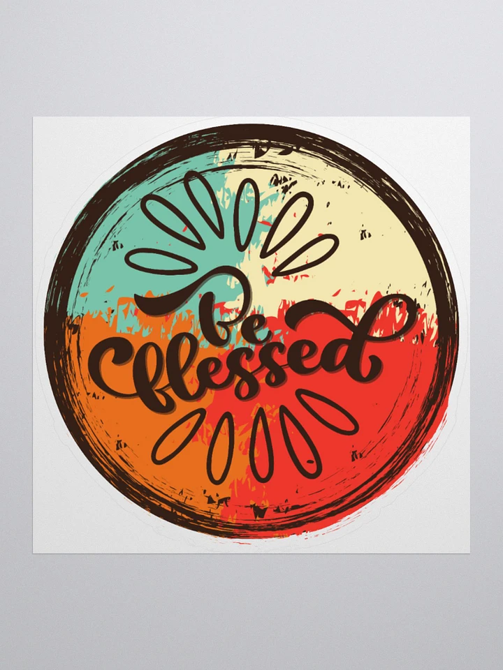 Be Blessed Round Sticker product image (1)