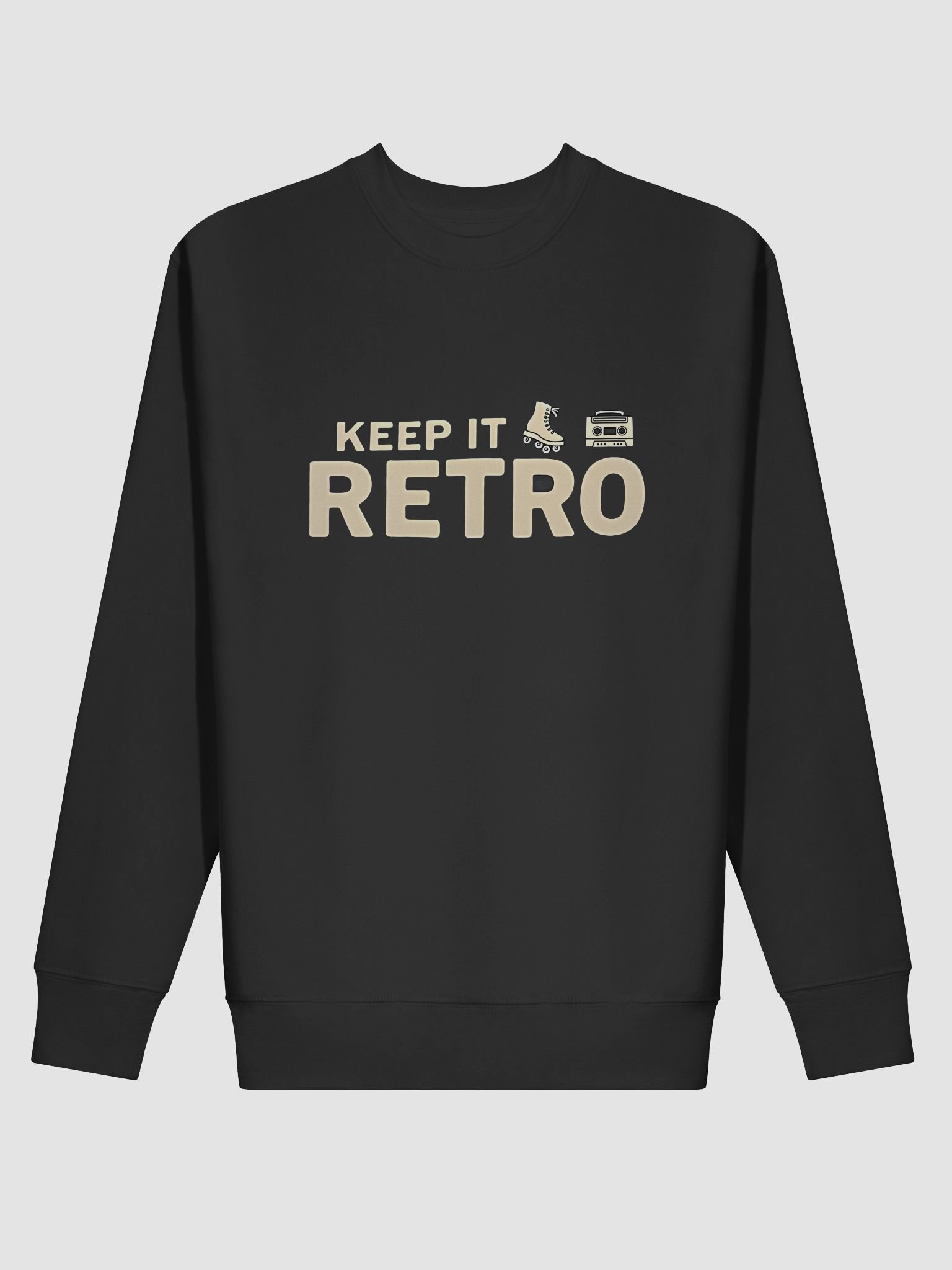 Retro Roller Skate Boombox Sweatshirt product image (2)