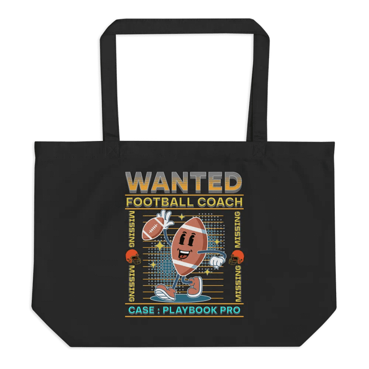 Wanted Coach Football Organic Tote product image (1)