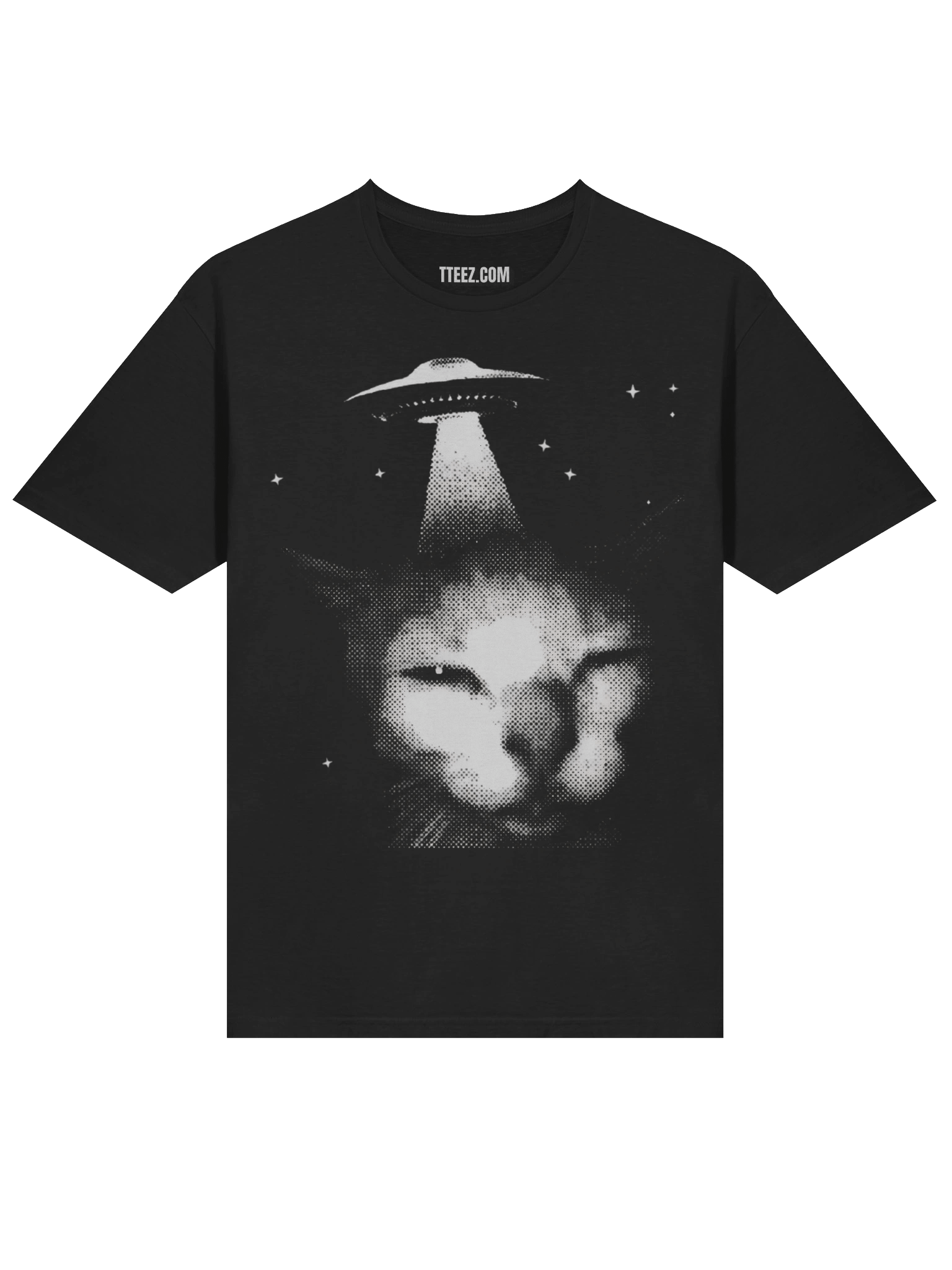 Alien Cat UFO T-Shirt product image (18)