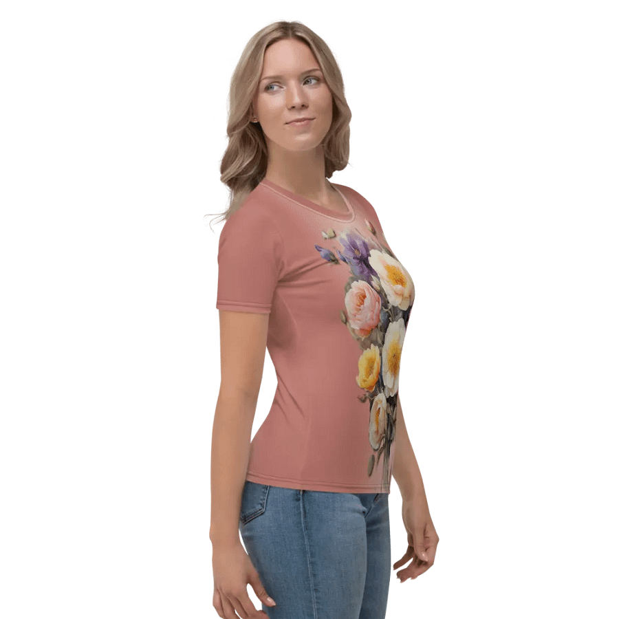 Floral Themed All Over Print T-shirt product image (4)